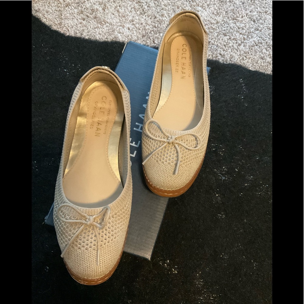 COLE HAAN: Cloud All Day Knit Ballet Flat